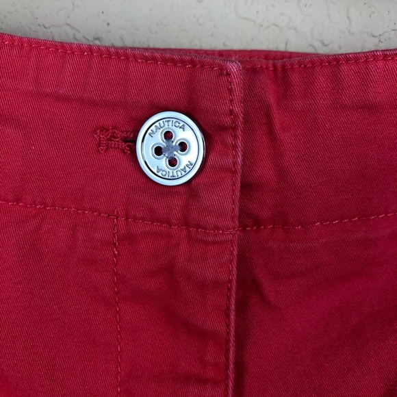 Nautica Womens Shorts, Pink Coral Flat Front 4 - Picture 3 of 8